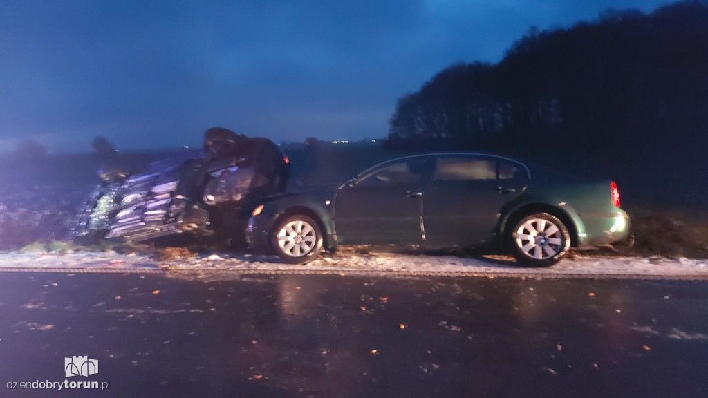 Groźna kolizja w powiecie toruńskim