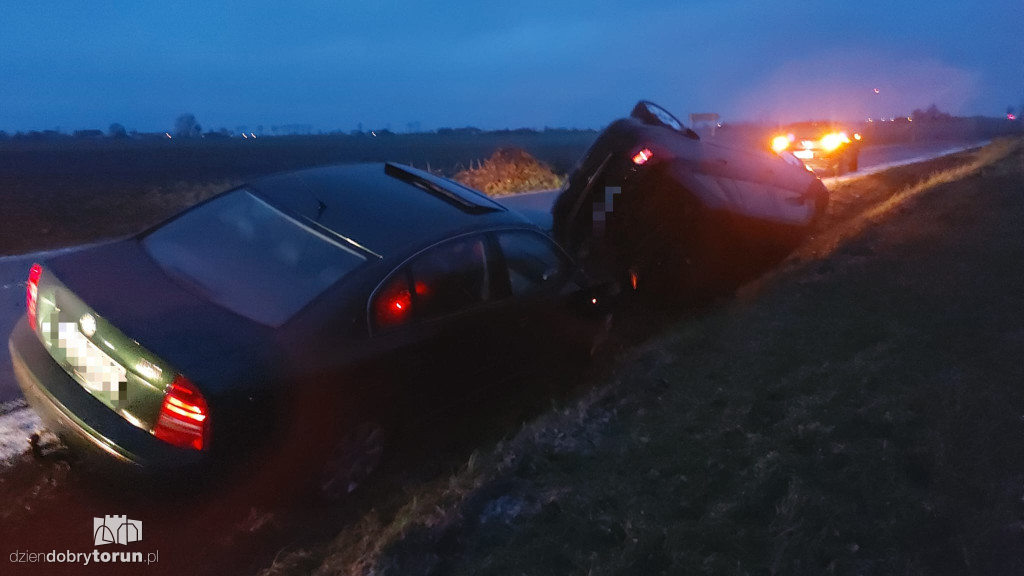 Groźna kolizja w powiecie toruńskim