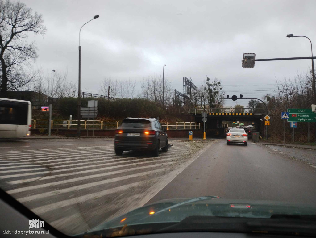 Wypadek w okolicach mostu