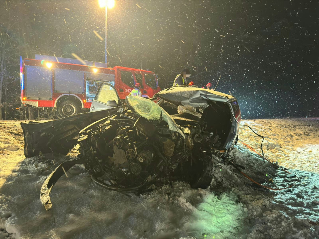 Wypadek na DK 10 w Wielkiej Nieszawce