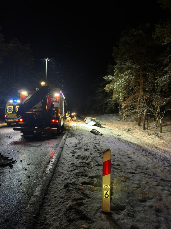 Wypadek na DK 10 w Wielkiej Nieszawce