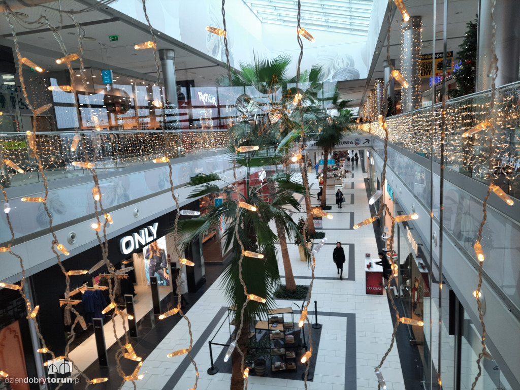 Świąteczne ozdoby w Toruń Plaza