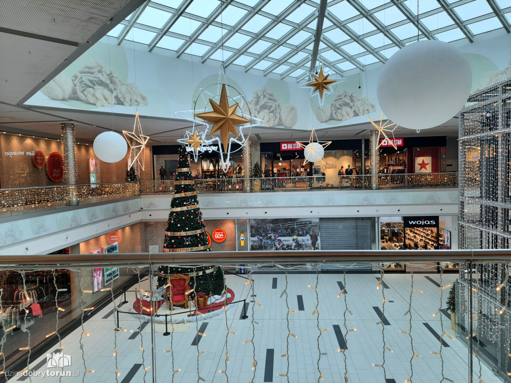 Świąteczne ozdoby w Toruń Plaza