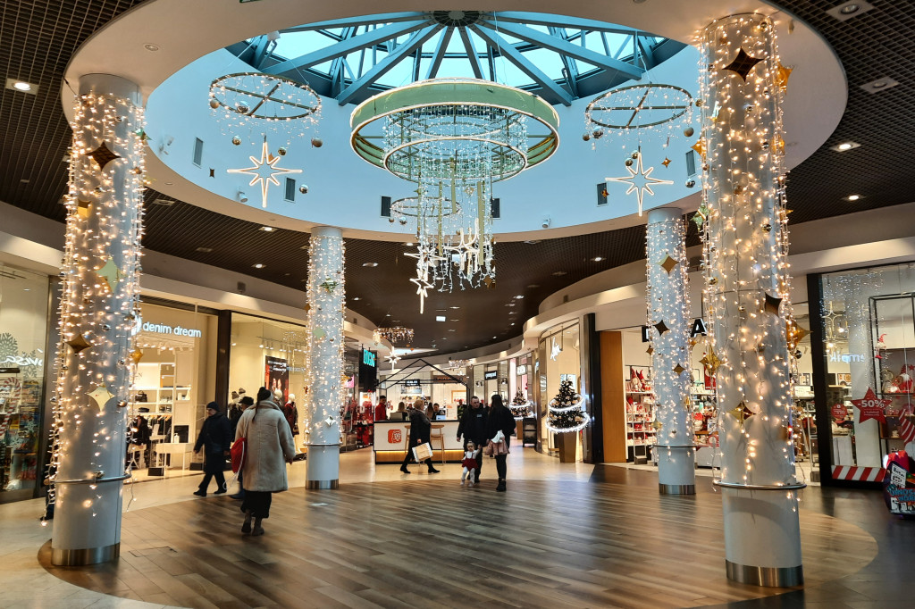 Świąteczne ozdoby w Galerii Copernicus