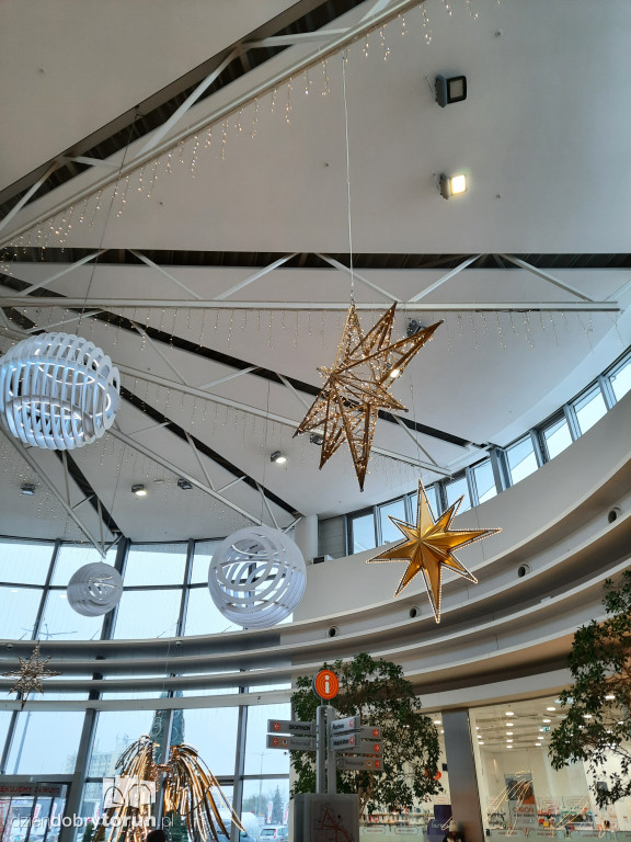 Świąteczne ozdoby w Galerii Copernicus