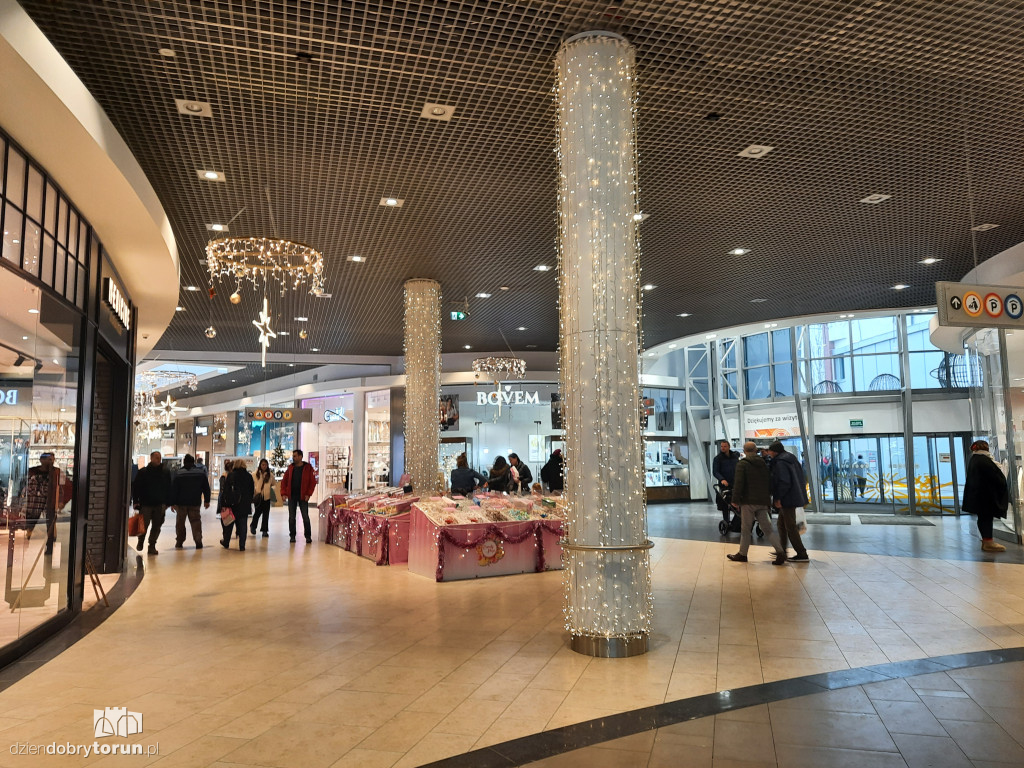 Świąteczne ozdoby w Galerii Copernicus