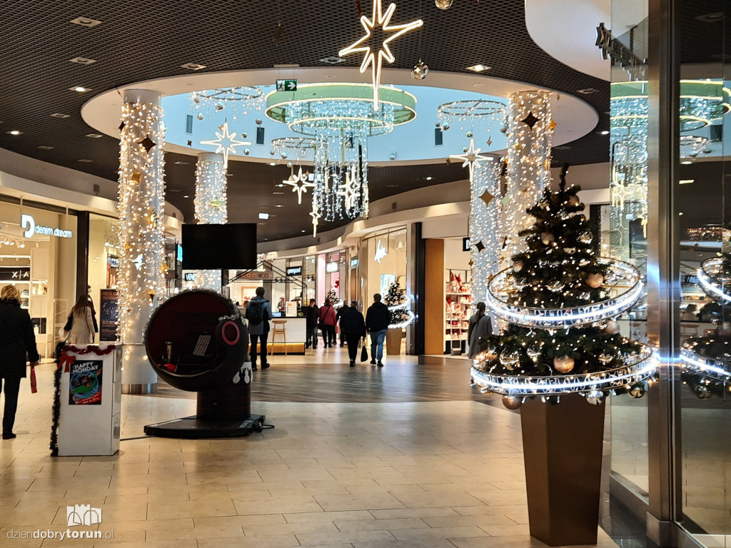 Świąteczne ozdoby w Galerii Copernicus