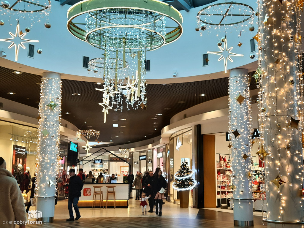 Świąteczne ozdoby w Galerii Copernicus
