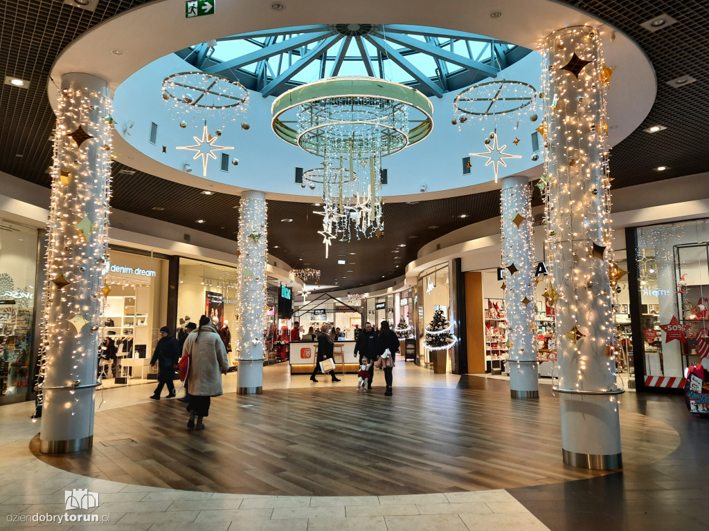 Świąteczne ozdoby w Galerii Copernicus