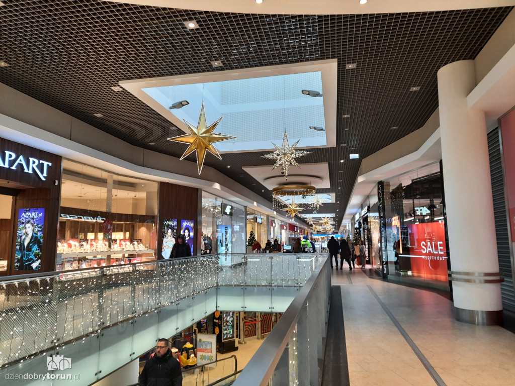Świąteczne ozdoby w Galerii Copernicus