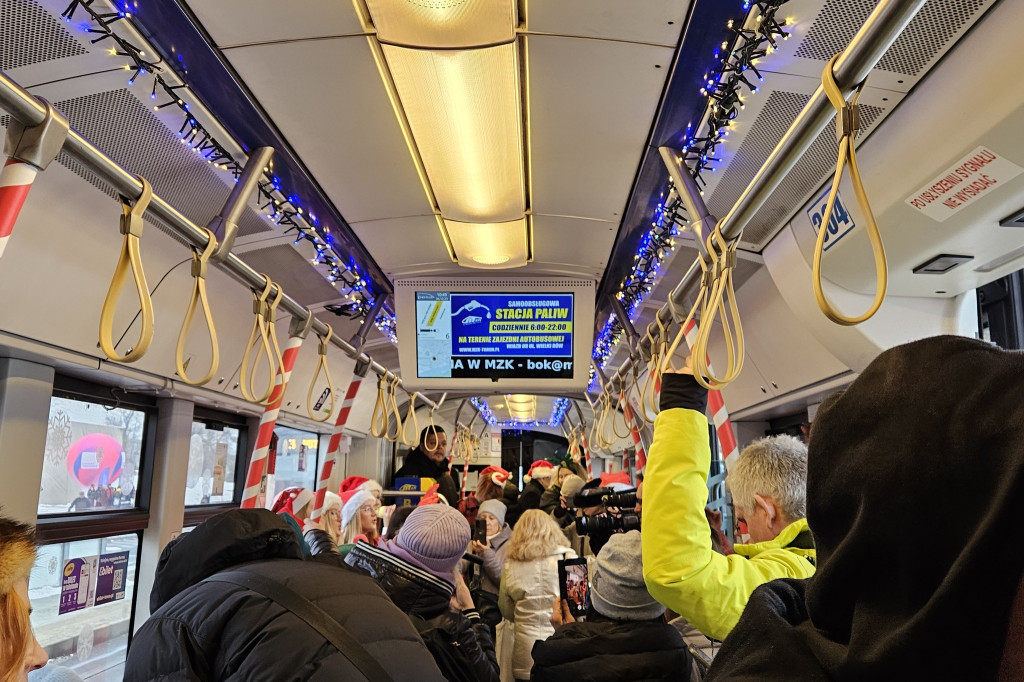 Świąteczny tramwaj wyruszył