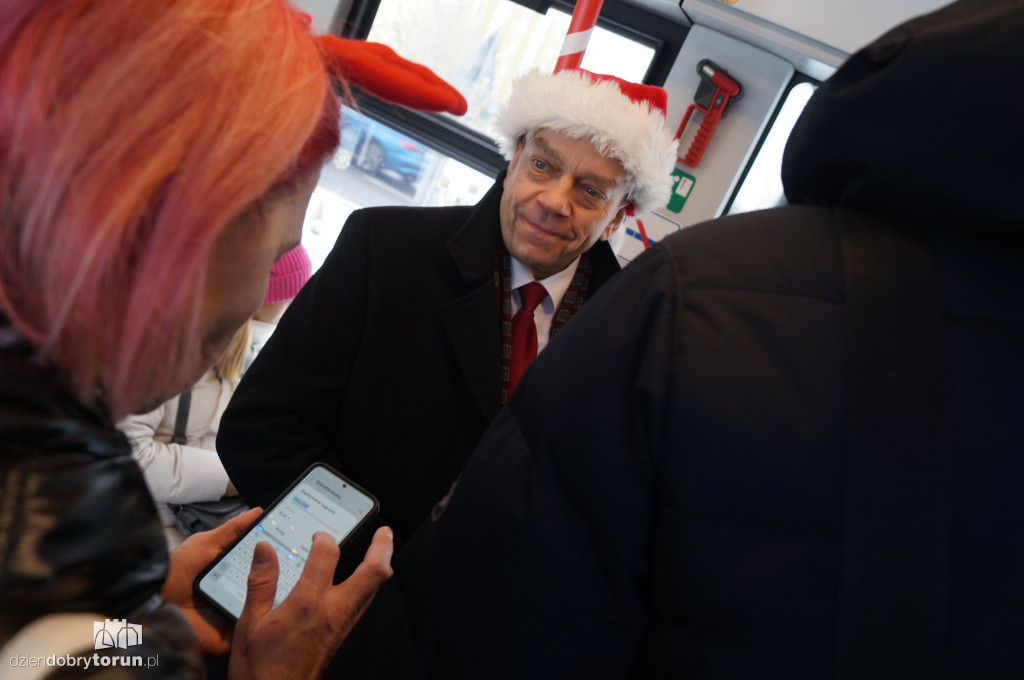 Świąteczny tramwaj wyruszył