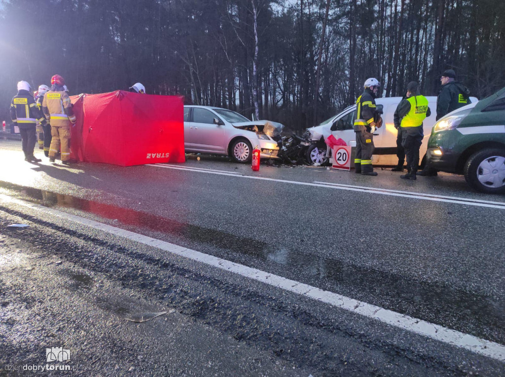 Śmiertelny wypadek na DK10 pod Toruniem