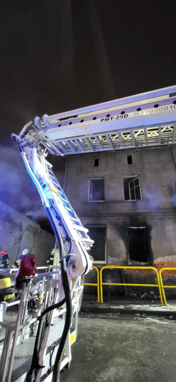 Pożar w centrum Chełmży