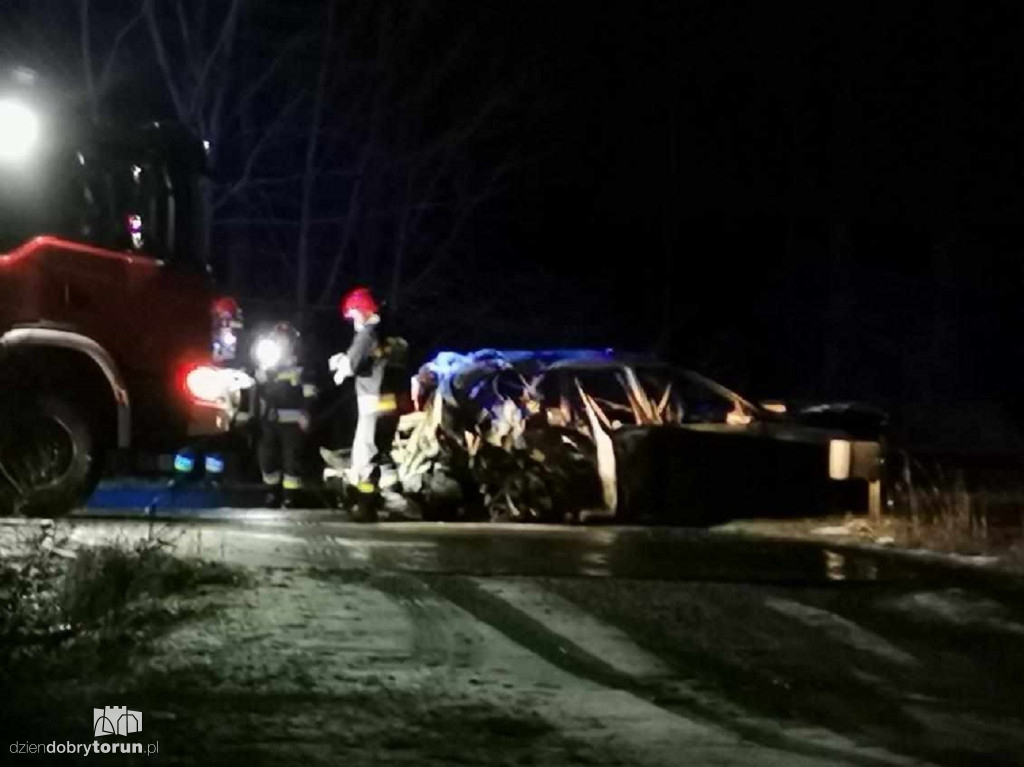 Pożar auta na Nieszawskiej w Toruniu