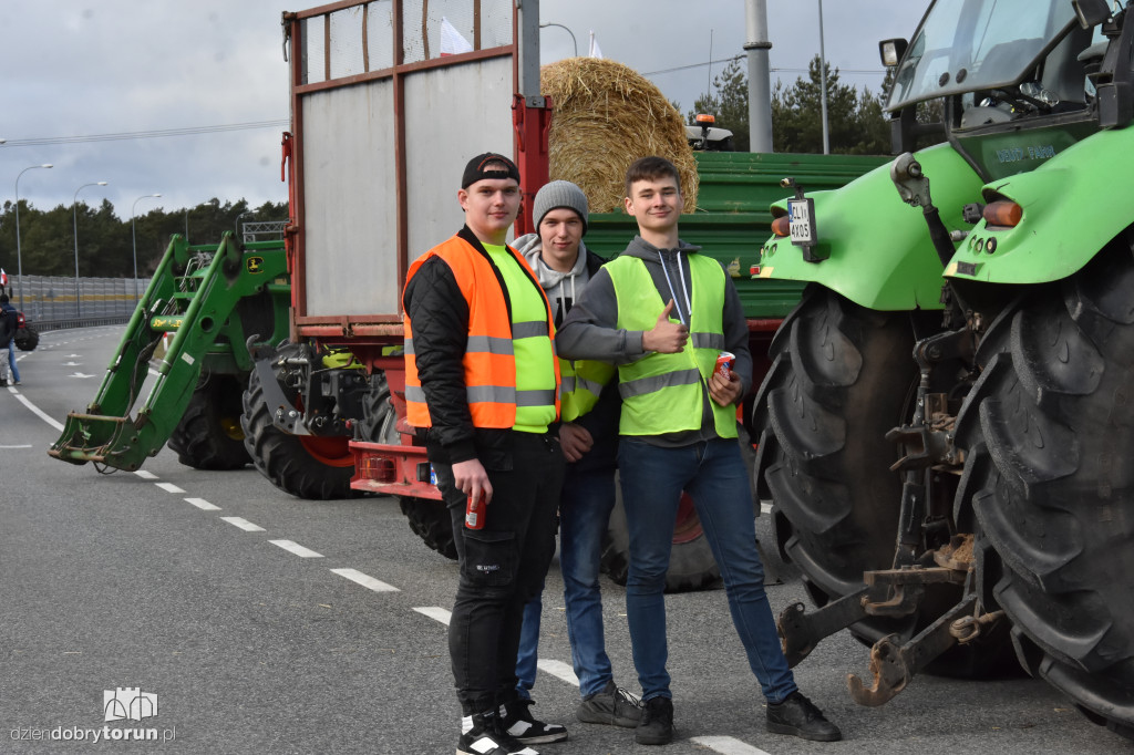 Blokada rolników w Lubiczu Dolnym