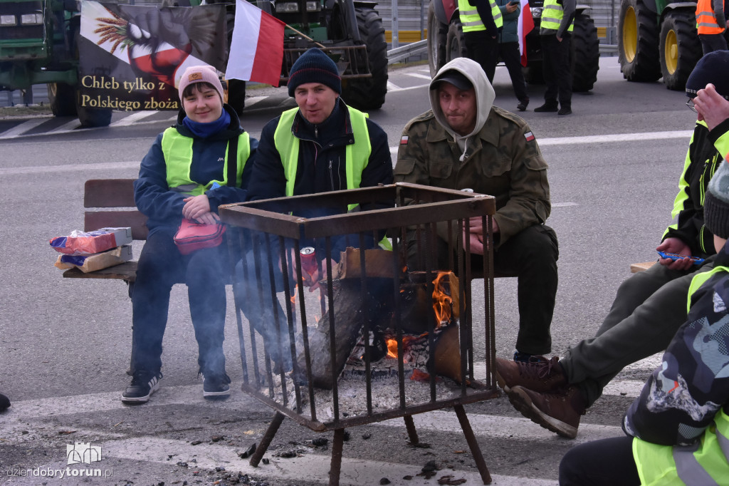 Blokada rolników w Lubiczu Dolnym