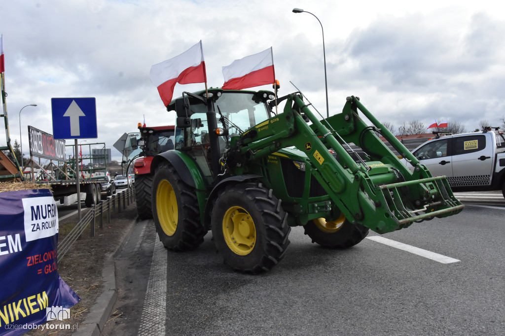 Blokada rolników w Lubiczu Dolnym