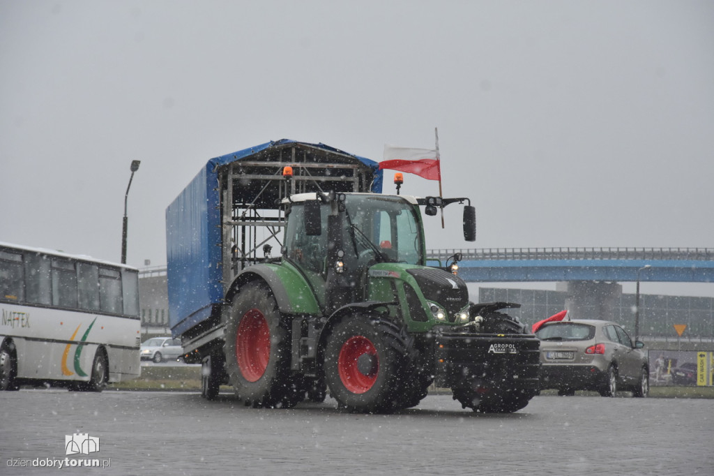 Protest rolników na DK91