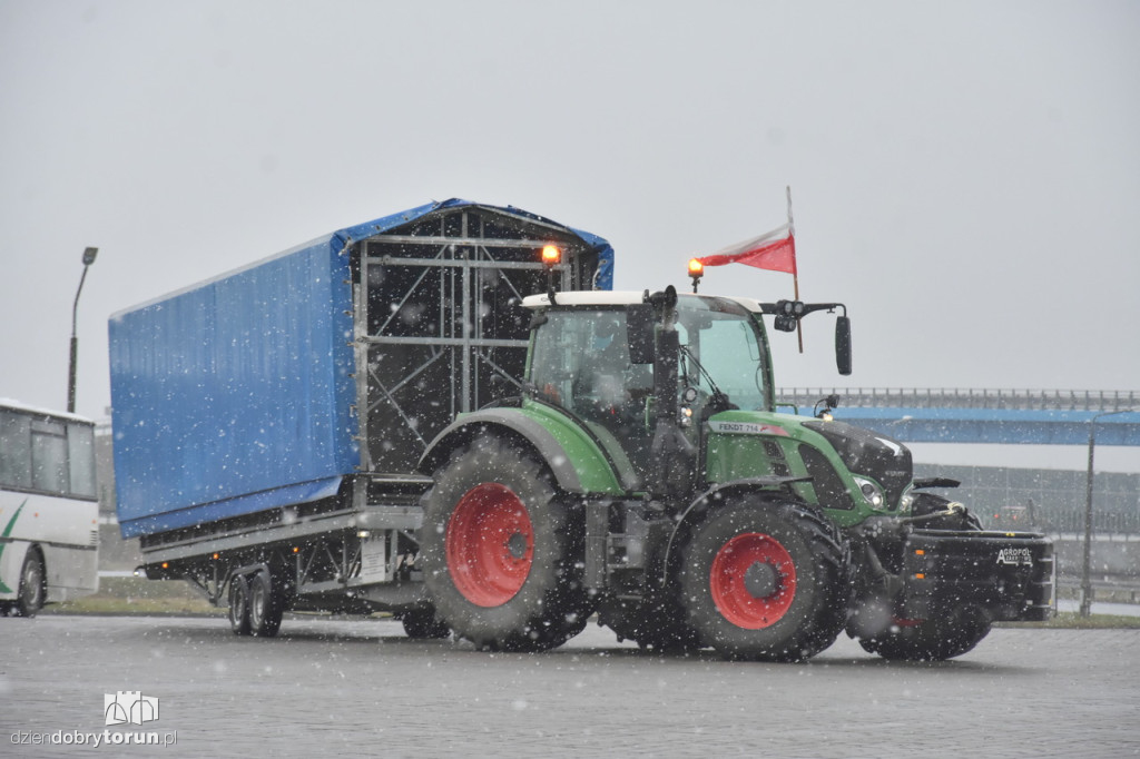 Protest rolników na DK91