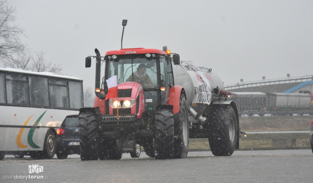 Protest rolników na DK91