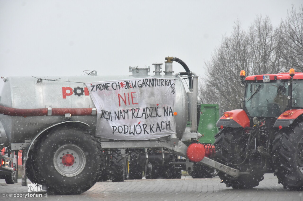 Protest rolników na DK91