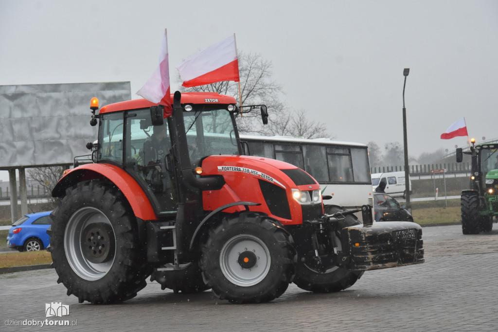 Protest rolników na DK91