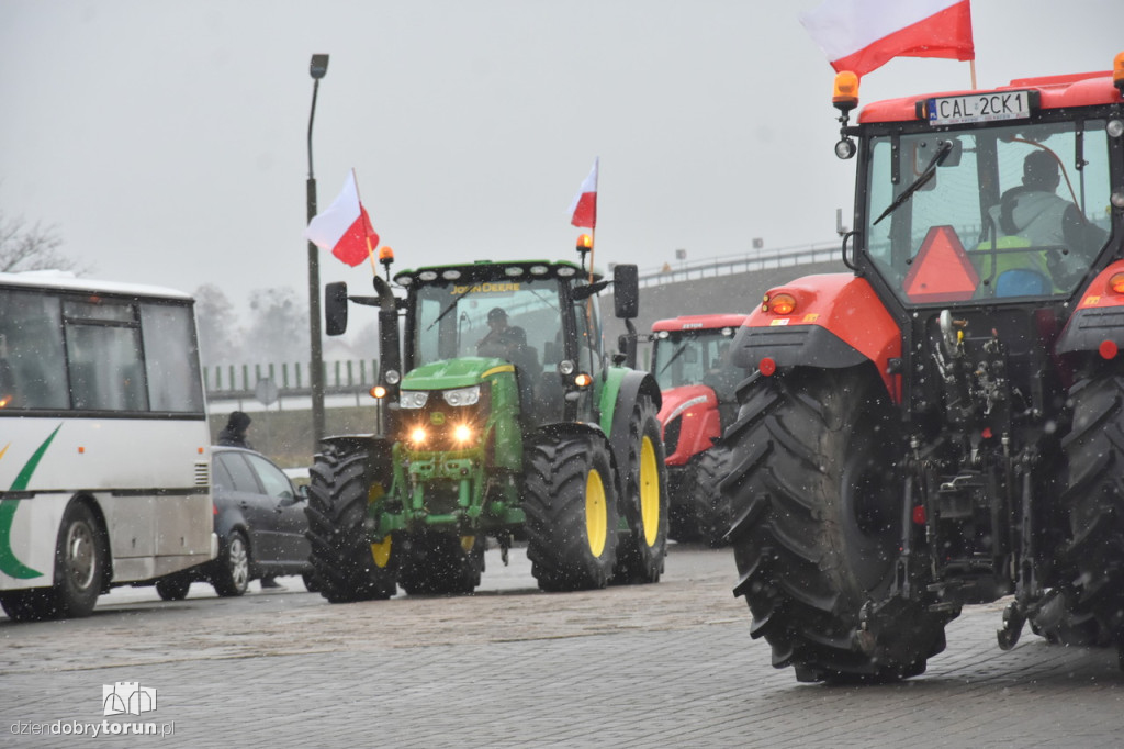 Protest rolników na DK91