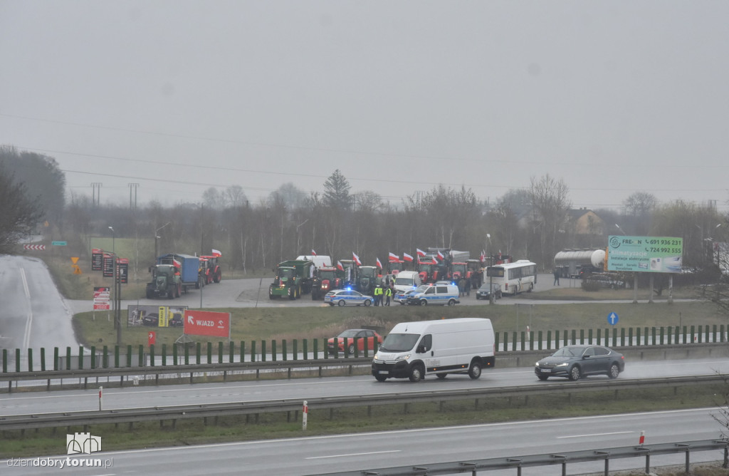 Protest rolników na DK91