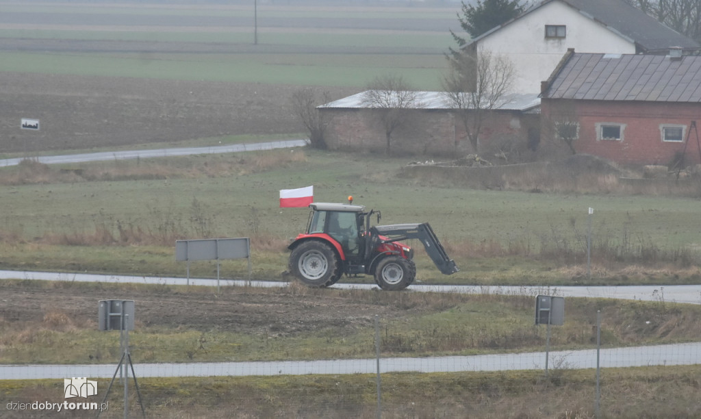 Protest rolników na DK91