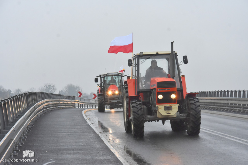 Protest rolników na DK91