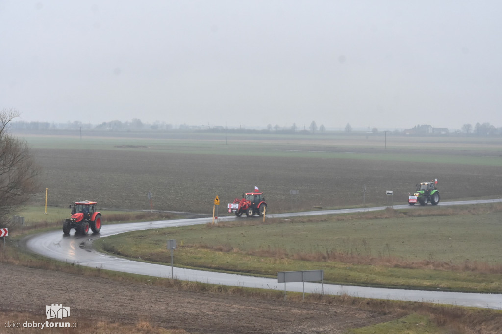 Protest rolników na DK91