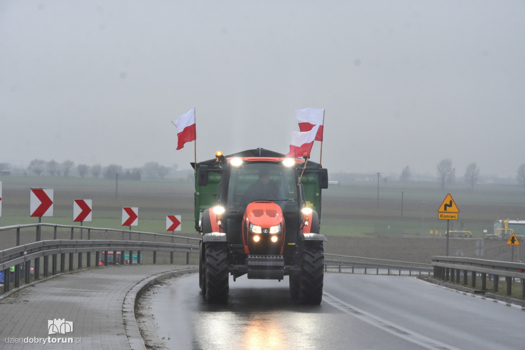 Protest rolników na DK91