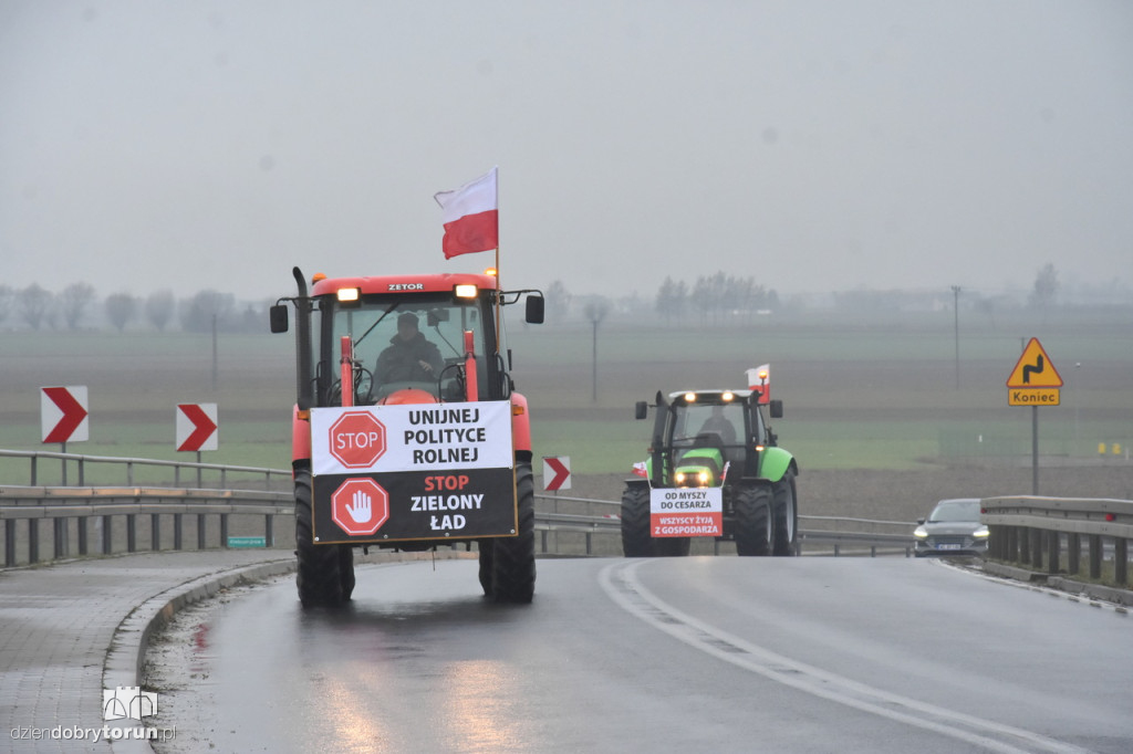 Protest rolników na DK91