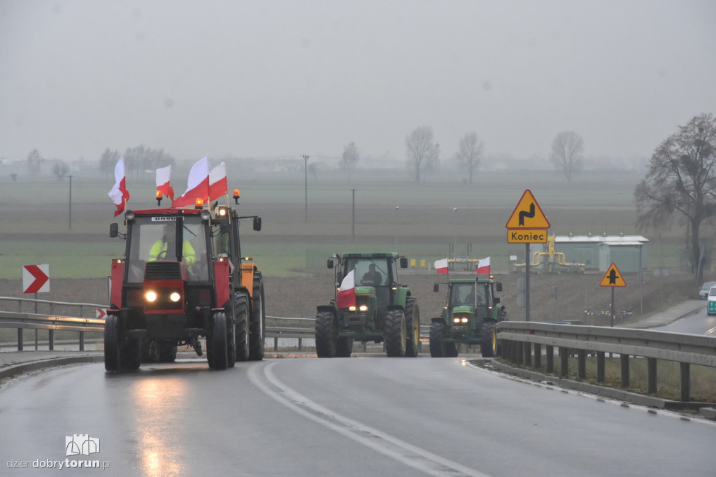 Protest rolników na DK91