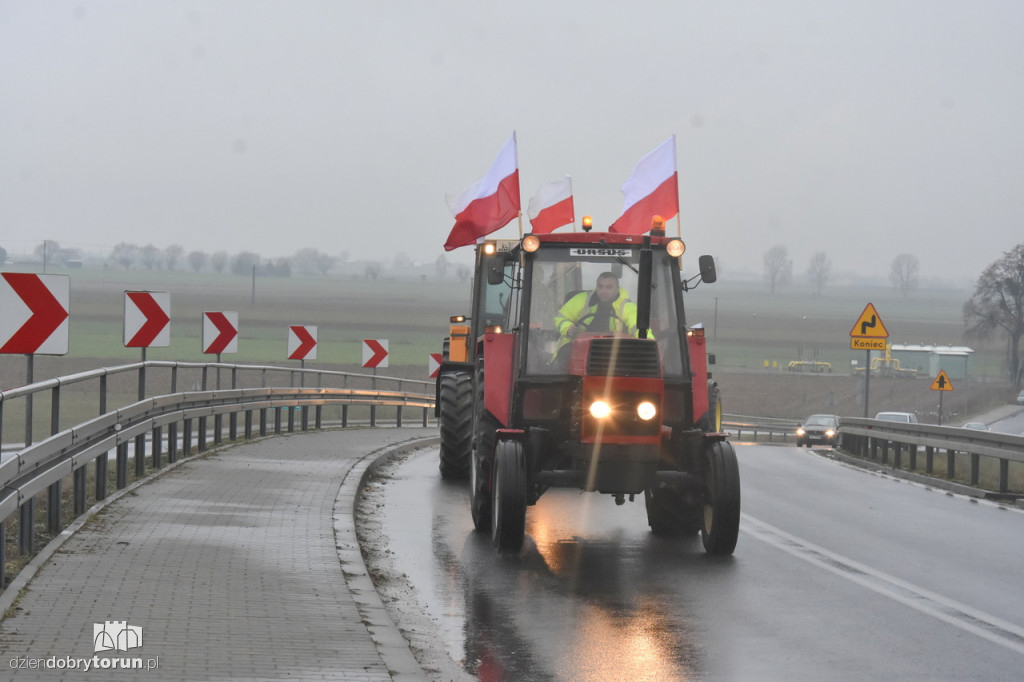 Protest rolników na DK91