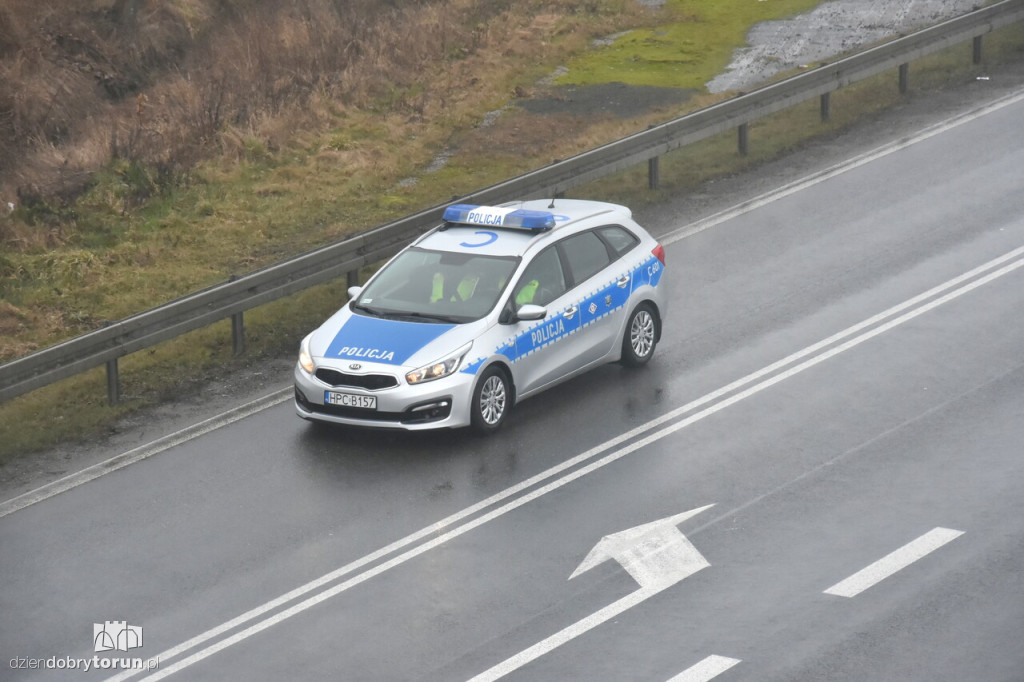 Protest rolników na DK91