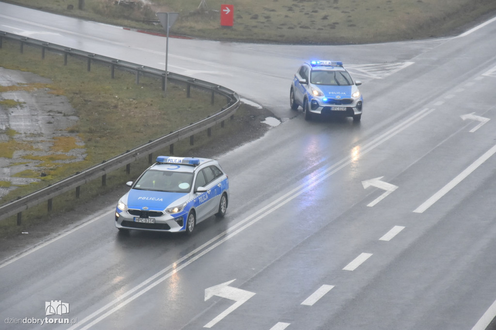 Protest rolników na DK91