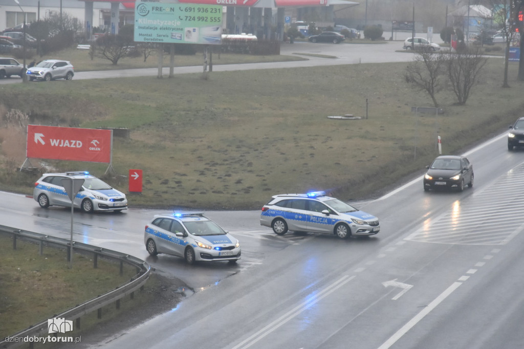 Protest rolników na DK91