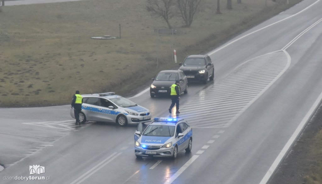 Protest rolników na DK91