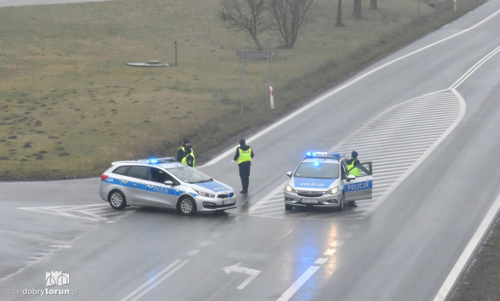 Protest rolników na DK91