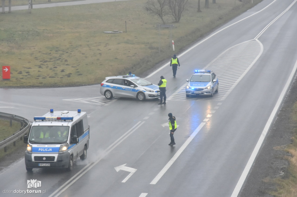 Protest rolników na DK91