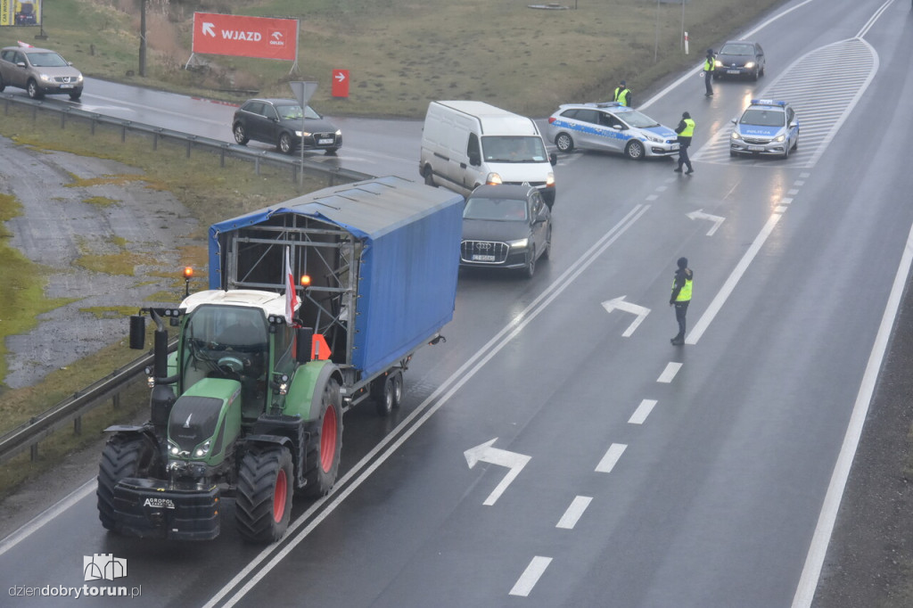 Protest rolników na DK91