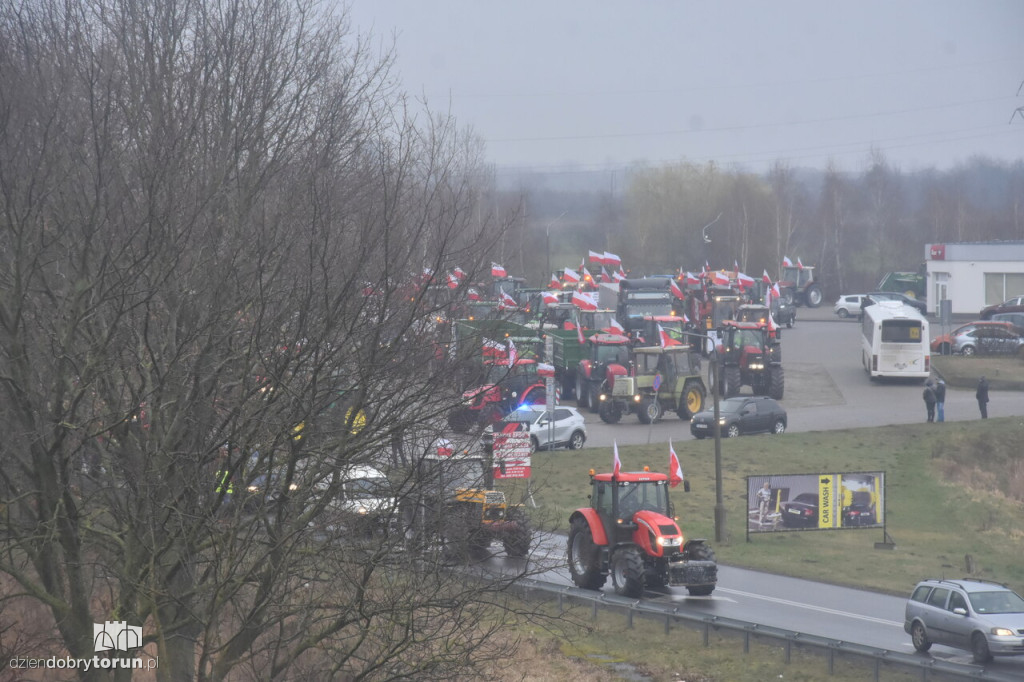 Protest rolników na DK91