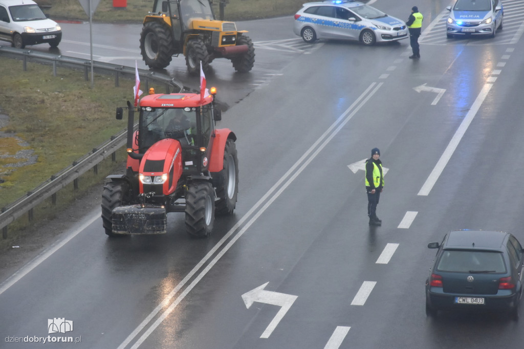 Protest rolników na DK91