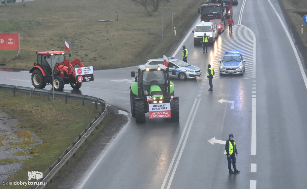 Protest rolników na DK91