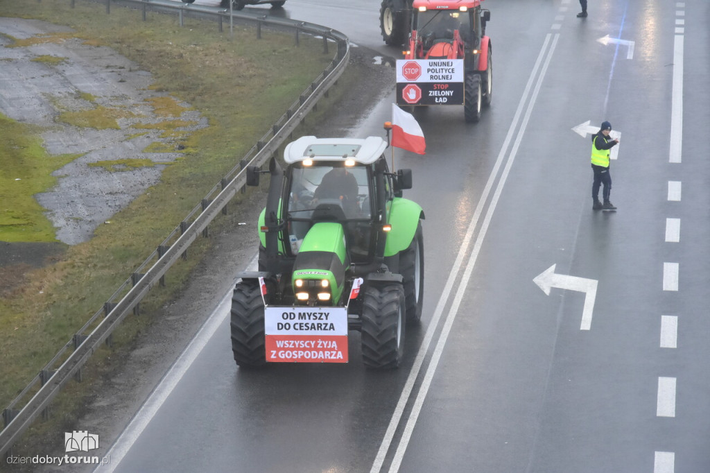 Protest rolników na DK91