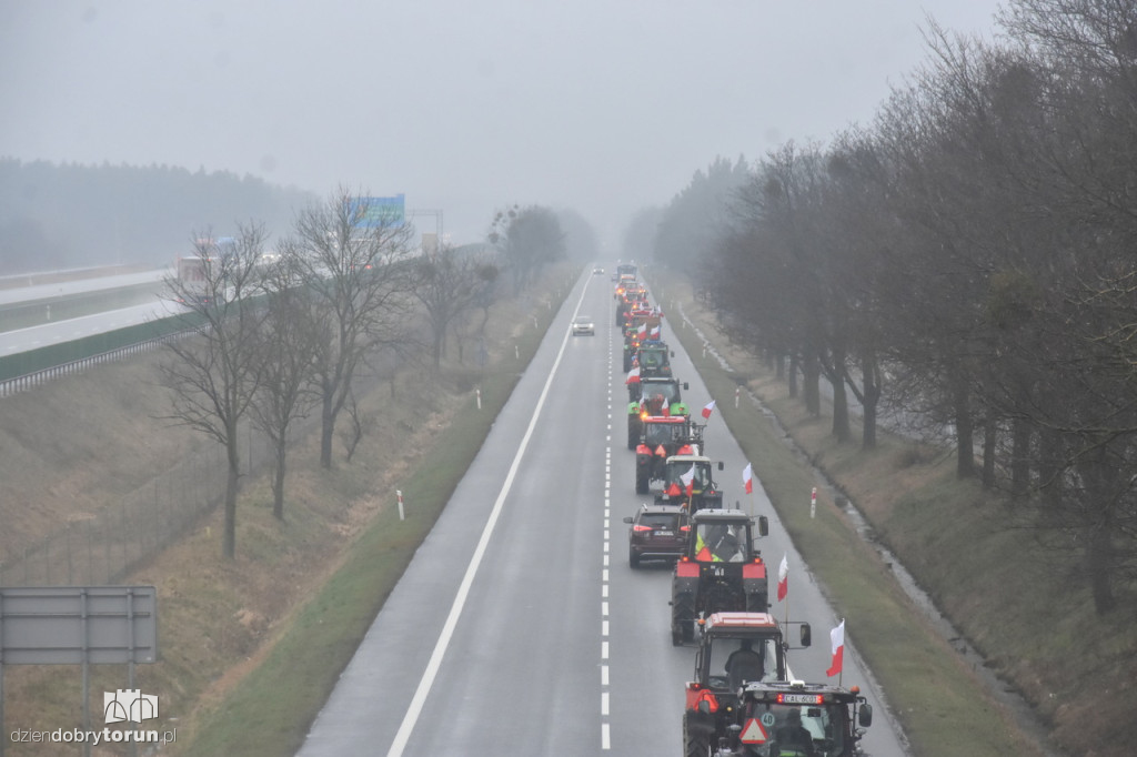 Protest rolników na DK91