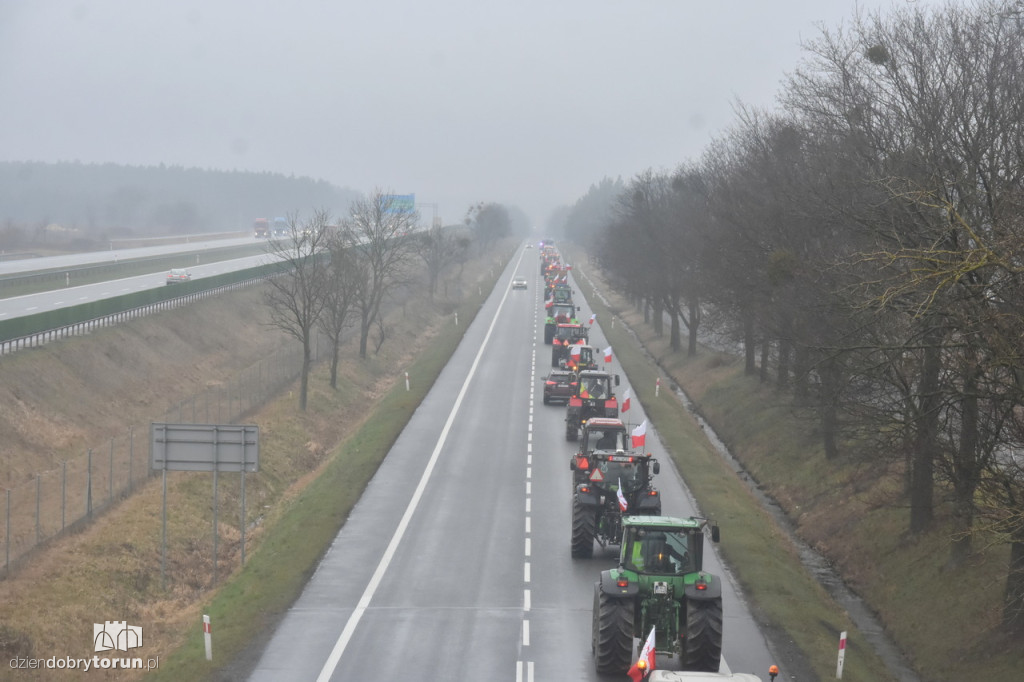 Protest rolników na DK91