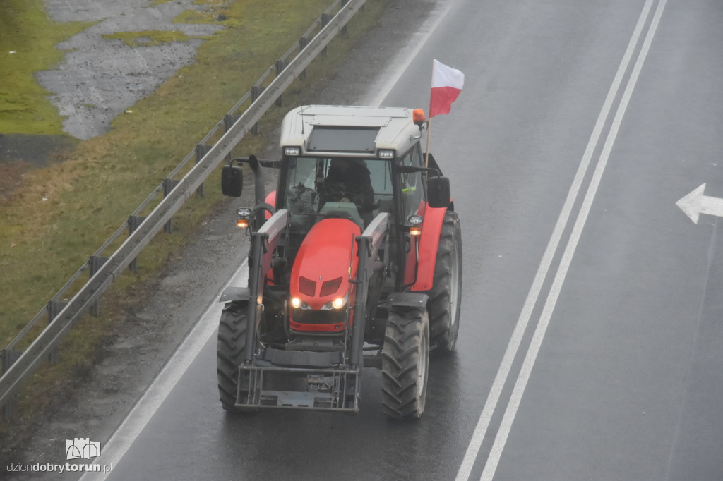 Protest rolników na DK91